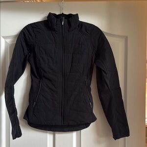 Lululemon Athletica Black Puffer Jacket with High Collar